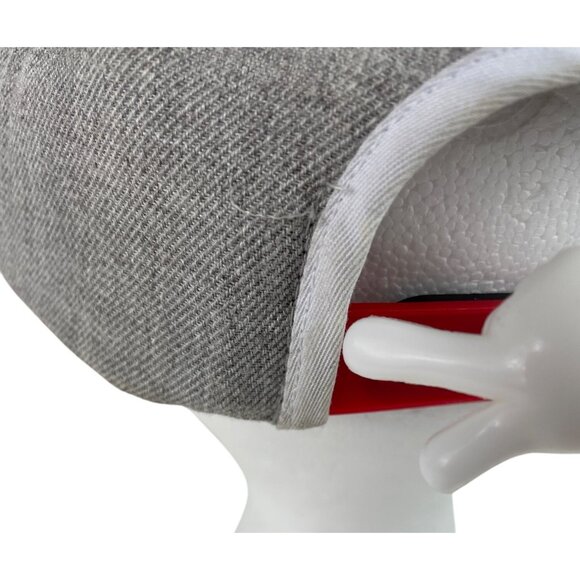 Mitchell & Ness Chicago Bulls Grey Red Snapback Hat Nostalgia Co - Picture 9 of 12